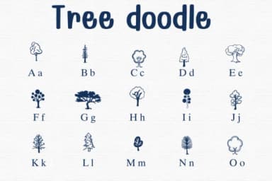 Tree Doodle by Sontaya — Dingbats Font — thumbnail 2