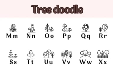 Tree Doodle by Chonada — Dingbats Font — thumbnail 3