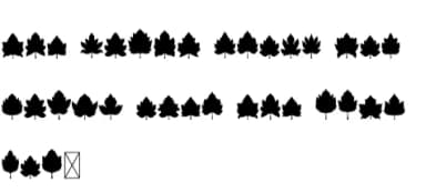 Tree Leaves by Eystore — Dingbats Font — thumbnail 5