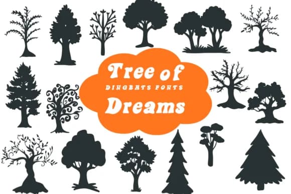Tree of Dreams by Suphitchaya — Dingbats Font