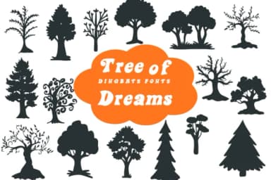 Tree of Dreams by Suphitchaya — Dingbats Font — thumbnail 1