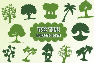 Tree Tone by Natchuta — Dingbats Font — thumbnail 1