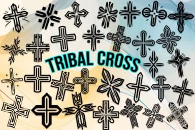 Tribal Cross by MOMAT THIRTYONE — Dingbats Font — thumbnail 1
