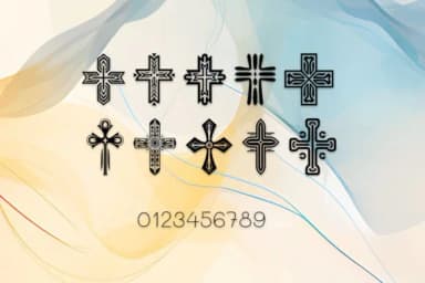 Tribal Cross by MOMAT THIRTYONE — Dingbats Font — thumbnail 4