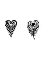 Tribal Feather Heart by MOMAT THIRTYONE — Dingbats Font — thumbnail 5