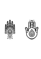 Tribal Hamsa Hands by MOMAT THIRTYONE — Dingbats Font — thumbnail 5