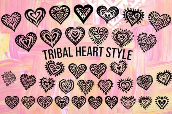 Tribal Heart Style by MOMAT THIRTYONE — Dingbats Font