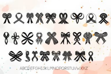Tribal Ribbons by MOMAT THIRTYONE — Dingbats Font — thumbnail 2