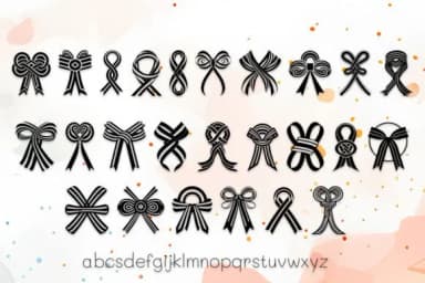 Tribal Ribbons by MOMAT THIRTYONE — Dingbats Font — thumbnail 3