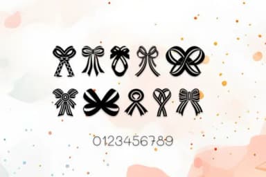 Tribal Ribbons by MOMAT THIRTYONE — Dingbats Font — thumbnail 4