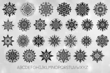 Tribal Star by MOMAT THIRTYONE — Dingbats Font — thumbnail 2