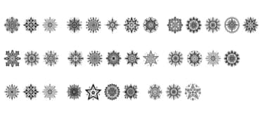 Tribal Star by MOMAT THIRTYONE — Dingbats Font — thumbnail 6