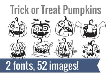 Trick or Treat by Illustration Ink — Dingbats Font — thumbnail 2
