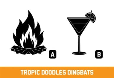 Tropic Doodles by LUXURY T-SHIRT STORE — Dingbats Font — thumbnail 2