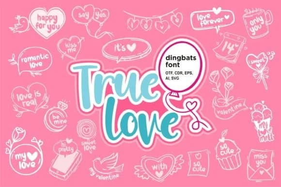 True Love by onoborgol — Dingbats Font