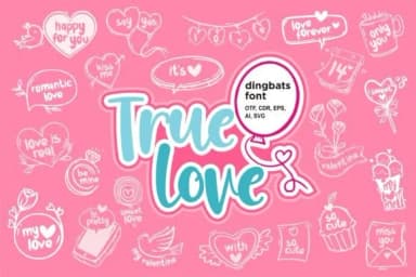 True Love by onoborgol — Dingbats Font — thumbnail 1