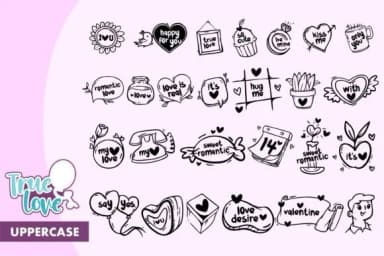 True Love by onoborgol — Dingbats Font — thumbnail 2