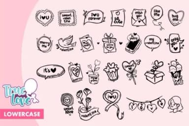 True Love by onoborgol — Dingbats Font — thumbnail 3