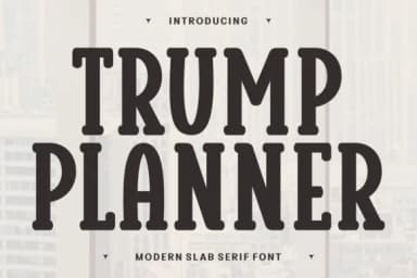 Trump Planner by Ade (7NTypes) — Slab Serif Font — thumbnail 1