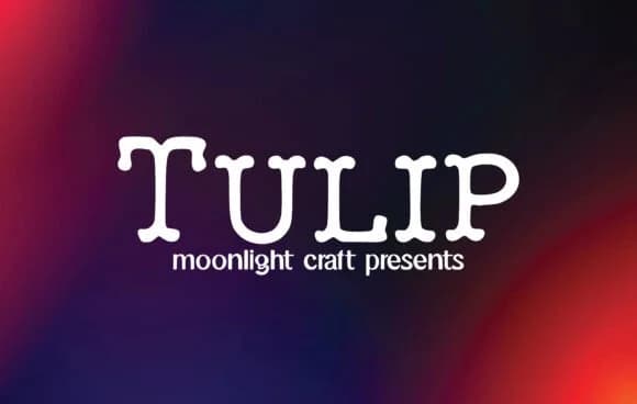 Tulip by moonlight craft — Slab Serif Font