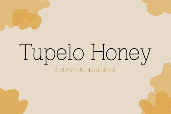 Tupelo Honey by One Twenty Studio — Slab Serif Font