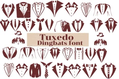 Tuxedo by Nongyao — Dingbats Font — thumbnail 1