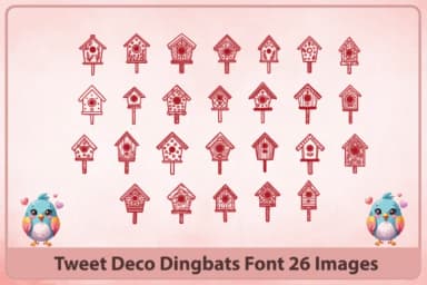 Tweet Deco by Happy Bamboo — Dingbats Font — thumbnail 2