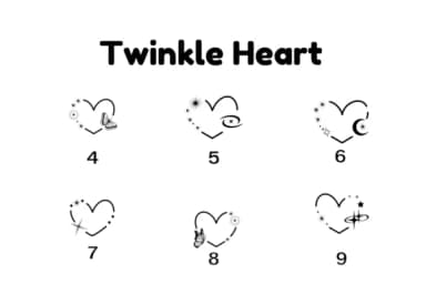 Twinkle Heart by Nun Sukhwan — Dingbats Font — thumbnail 8