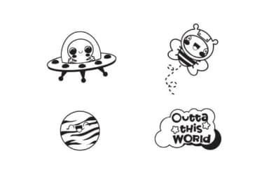 Twinkle Trek by Illustration Ink — Dingbats Font — thumbnail 6