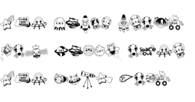 Twinkle Trek by Illustration Ink — Dingbats Font — thumbnail 8