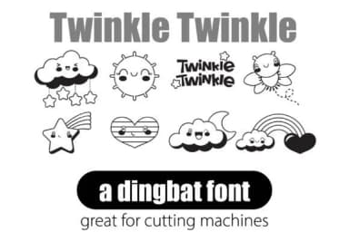 Twinkle Twinkle by Illustration Ink — Dingbats Font — thumbnail 1