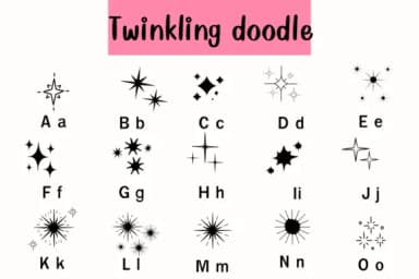 Twinkling by Nun Sukhwan — Dingbats Font — thumbnail 2