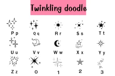 Twinkling by Nun Sukhwan — Dingbats Font — thumbnail 3