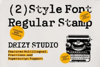 Typedeer Mono by Drizy Studio — Slab Serif Font — thumbnail 2