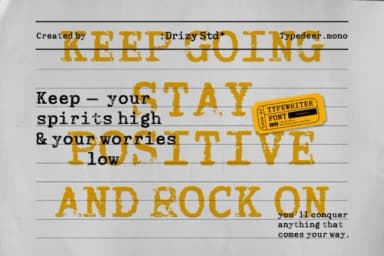 Typedeer Mono by Drizy Studio — Slab Serif Font — thumbnail 8