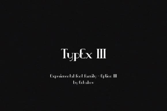 Typex III Font by ochakov — Slab Serif Font
