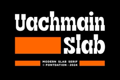 Uachmain Slab by Fontdation — Slab Serif Font — thumbnail 1
