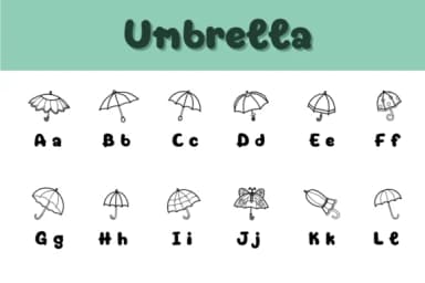Umbrella by Chonada — Dingbats Font — thumbnail 2