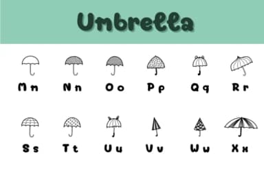 Umbrella by Chonada — Dingbats Font — thumbnail 3