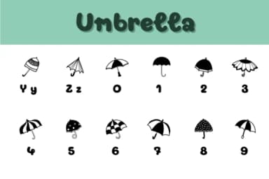 Umbrella by Chonada — Dingbats Font — thumbnail 4