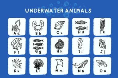 Underwater Animals by Bee piyanuch — Dingbats Font — thumbnail 2