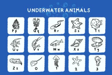 Underwater Animals by Bee piyanuch — Dingbats Font — thumbnail 3