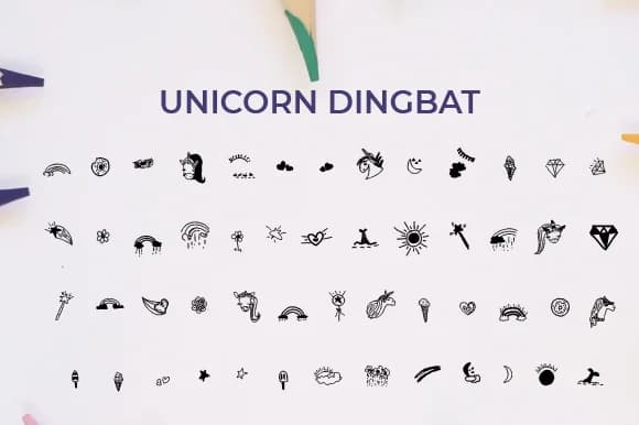 Unicorn by Ciriative — Dingbats Font