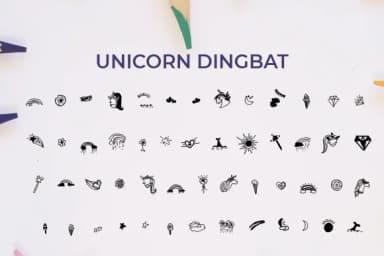 Unicorn by Ciriative — Dingbats Font — thumbnail 1
