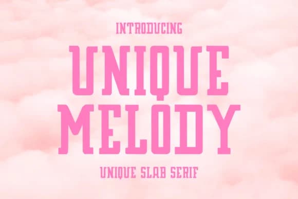 Unique Melody by Letterayu — Slab Serif Font