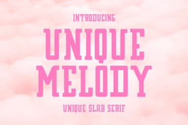 Unique Melody by Letterayu — Slab Serif Font — thumbnail 1