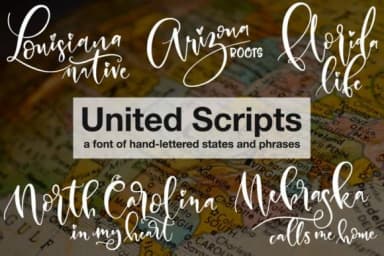 United Scripts by GeekMissy — Dingbats Font — thumbnail 1