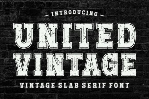 United Vintage by Riman (7NTypes) — Slab Serif Font