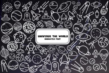 Universe the World by Chonada — Dingbats Font — thumbnail 1