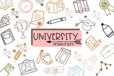 University by Sirinart — Dingbats Font — thumbnail 1